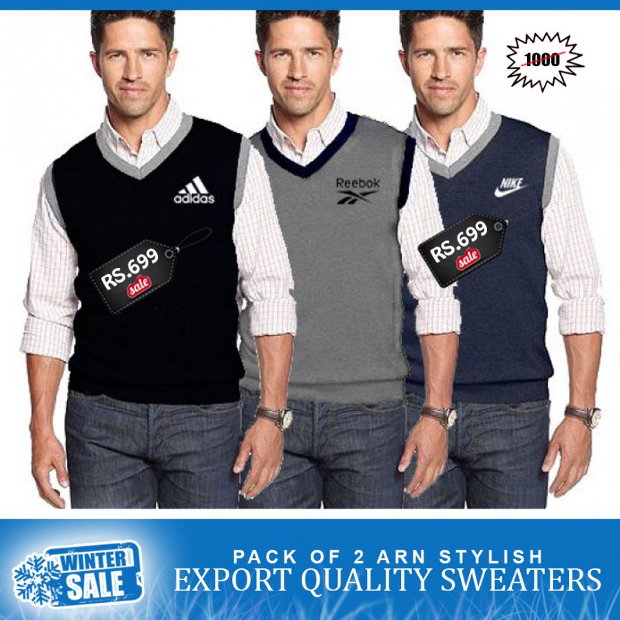 Pack of 2 ARN Stylish Export Quality Sweaters - Winter Sale